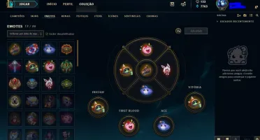 Conta lol unranked  lvl 89
