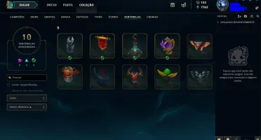 Conta lol unranked  lvl 89