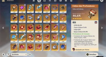CONTA GENSHIM IMPACT COM 8 5* + 3 ARMAS 5