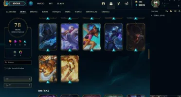 Conta League of Legends 30k de EA/78 skins/faltam 2 champs.
