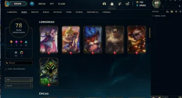 Conta League of Legends 30k de EA/78 skins/faltam 2 champs.