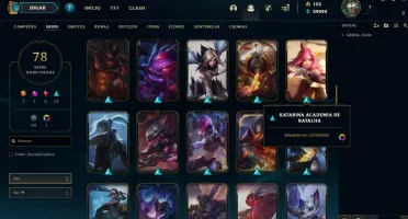 Conta League of Legends 30k de EA/78 skins/faltam 2 champs.