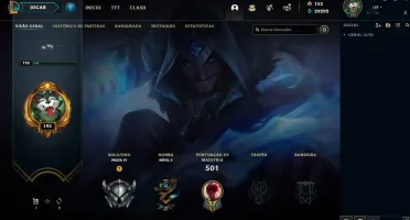 Conta League of Legends 30k de EA/78 skins/faltam 2 champs.