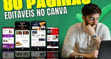 80 páginas de vendas no Canva + 5 Bônus