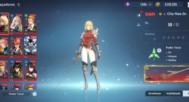 Conta Solo Leveling Lvl 51 - vários personagens SSR