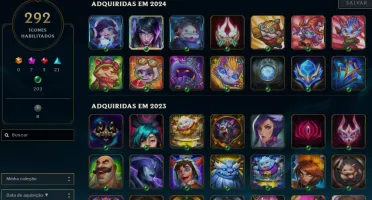 League of Legends conta nvl 700, 270skins, all champs