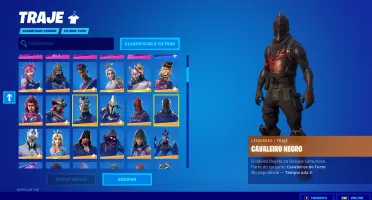Conta Fortnite Todos os Passes, Cavaleiro Negro e bundles