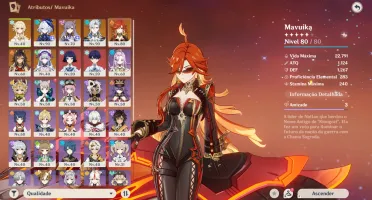Conta Genshin Impact | Mavuika + Furina + Neuvillette