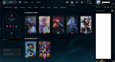 Conta de lol prata com skins
