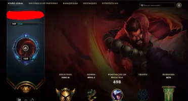 CONTA LOL, GOLD 4, 174 SKINS, TODOS OS CAMPEÕES