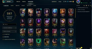 Conta league of legends plat2