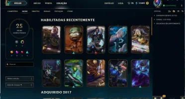 Conta league of legends plat2
