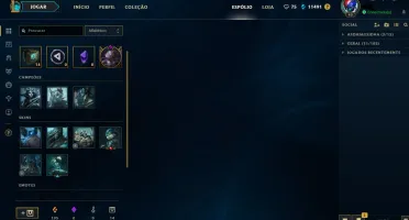 Conta league of legends plat2