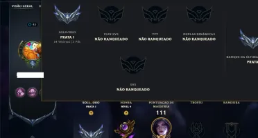 Prata 1 com 30 Champs e 9 Skins