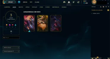 CONTA LEAGUE OF LEGENDS D1/MESTRE // 45 CAMPEÕES // MMR ALTO