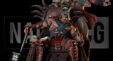 Shao Kahn and Goro Motal Kombat 3D STL