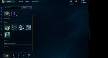 Conta unranked BARATA COM 3 SKINS