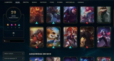 CONTA UNRANKED 58 CHAMP 29 SKINS BOAS