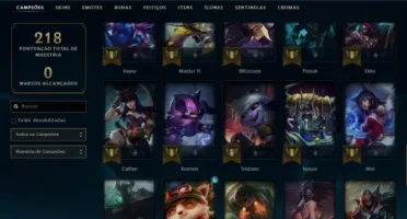 CONTA UNRANKED 58 CHAMP 29 SKINS BOAS