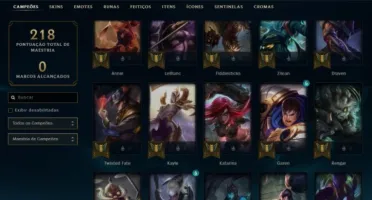 CONTA UNRANKED 58 CHAMP 29 SKINS BOAS