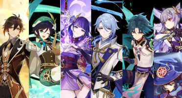TRIO Arcontes, Ayato C1+Maremoto da Lua+Xiao+Mona+Keqing
