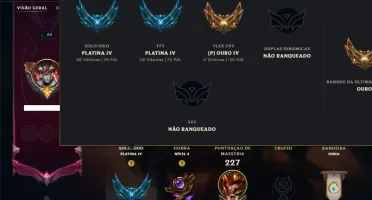 Platina 4 com TODOS os Champs e 101 Skins +6 Prestigios