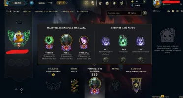 Conta League of Legends Full Acesso - 157 Champs e 110 Skins