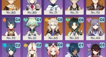 [NA] Conta Ar 53 7 pers 5* + 3 Armas 5* e XIAO