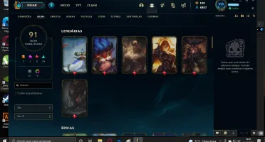 CONTA GOLD LEAGUE OF LEGENDS