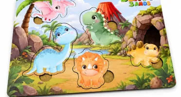 Jogo de Encaixe Dinossauros Baby Personalizado