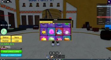 Conta de Blox Fruits com God Human, Dough e CDK