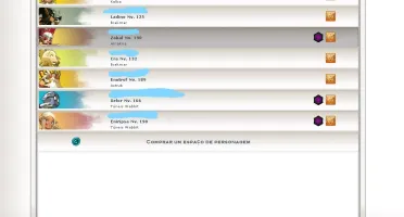 Conta lvl 190 e todas as profissões de colheita lvl 100