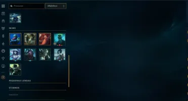 CONTA COM 55 SKINS, 117CHAMPS, CONTA UNRAKED DE BRINDE