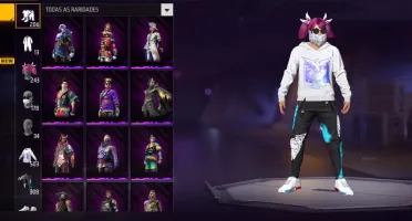 Vem Nela  Conta Antiga Id 9, Skin Do Samurai, Cabelo Rosa.