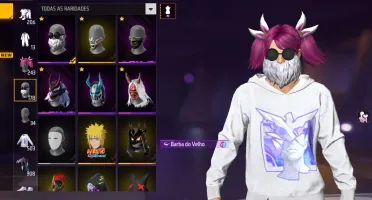 Vem Nela  Conta Antiga Id 9, Skin Do Samurai, Cabelo Rosa.