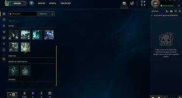 Smurf GOLD V - 70% de WIN Rate - 24 Campeões + Espólios
