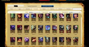 Conta League of Legends DIAMOND IV com bom mmr +30 champs