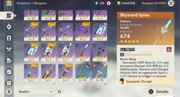 Genshin Impact Ayaka, Zhong Li, Kequing, etc.