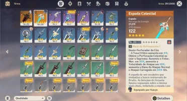 AR19 RAZOR (C1) + TUMULO DO LOBO+ESPADA CELESTIAL 5*