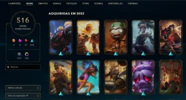 Conta Mestre - 516 skins