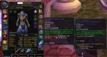 Priest Full BiS Shadow/Heal PVE - Charred (H) WoW Br 3.3.5