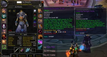 Priest Full BiS Shadow/Heal PVE - Charred (H) WoW Br 3.3.5