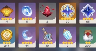 Genshin Impact AR55 NA Zhongli Venti Albedo Qiqi LostPrayers