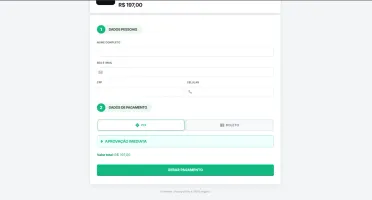 Script Gateway de Pagamento e Checkout - PIX e Cripto (SaaS)