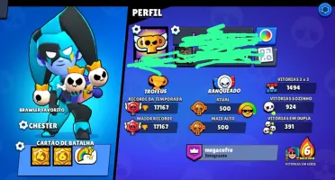 Conta de brawl stars pra quem não que começa denovo