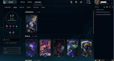 Conta League of Legends - Platina IV