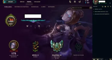Conta League of Legends - Platina IV