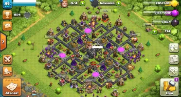 CLASH OF CLANS CV 9 LVL 95