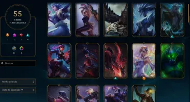 Conta Platina 3 solo/platina 1 flex/129 campeões/55 skins