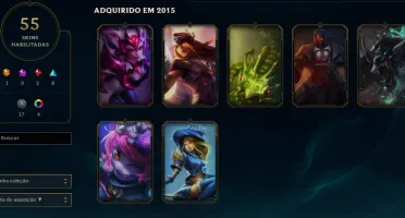 Conta Platina 3 solo/platina 1 flex/129 campeões/55 skins